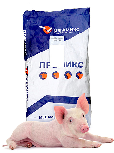 Мегамикс Премикс 2КС5 с аминокислотами для свиней от 30 кг до убоя 3% 25 кг (57548)