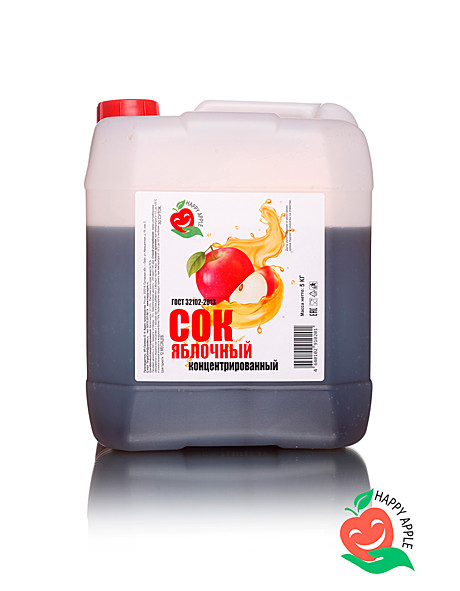 Концентрат Сок яблочный 1,0-1,5% канистра 5 кг (кр.ябл)