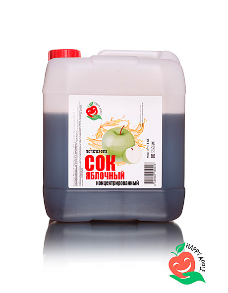 Концентрат Сок яблочный 2,5-2,8% канистра 5 кг (зел.ябл)