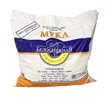 Мука Ситно Белоснежная в/с 5 кг