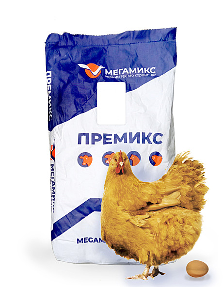Мегамикс Премикс 1П1-2 для кур-несушек ГОСТ 1% 25 кг  (2554)