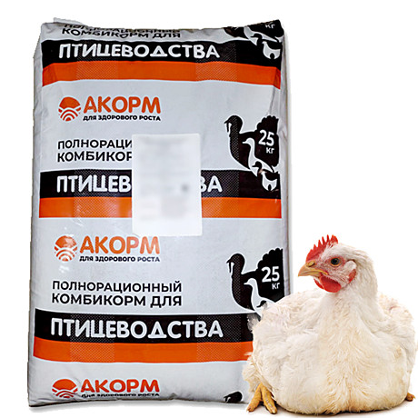 АКОРМ для бройлера Рост (15-28дн) *25кг
