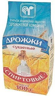 Спиртовые дрожжи Дрожжевой комбинат (Беларусь), 100 г