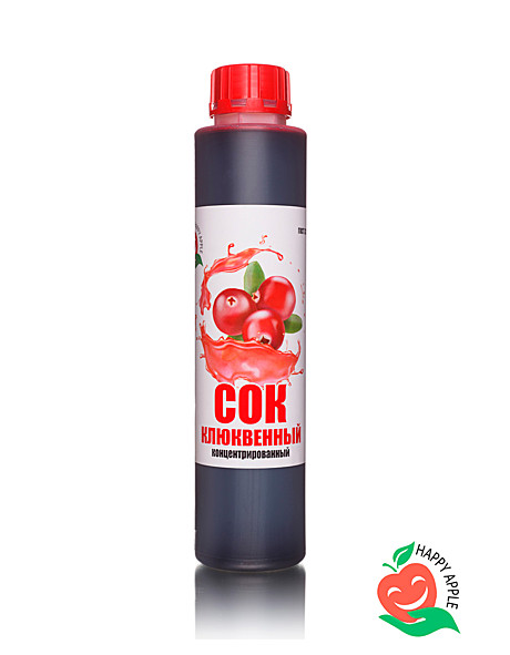 Концентрат Сок клюквенный бутылка 1 кг